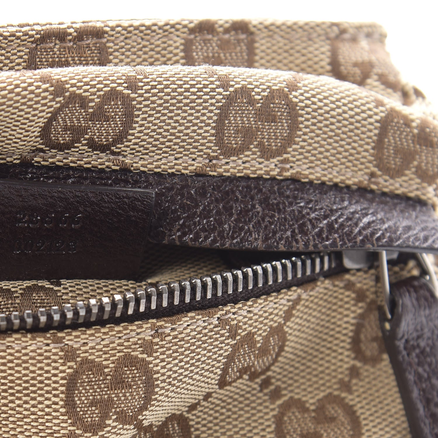 Gucci GG Monogram Double Pocket Belt Bag Dark Brown 7 of 10