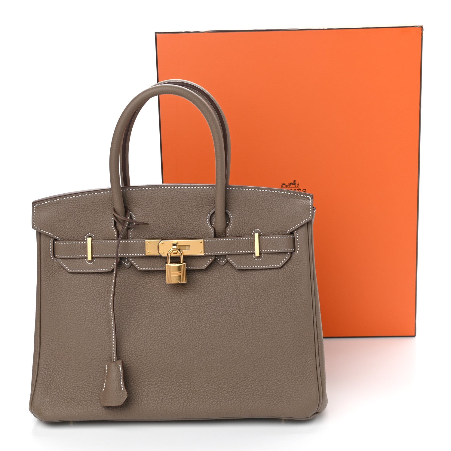 Hermes Togo Birkin 30 Etoupe 15 of 15