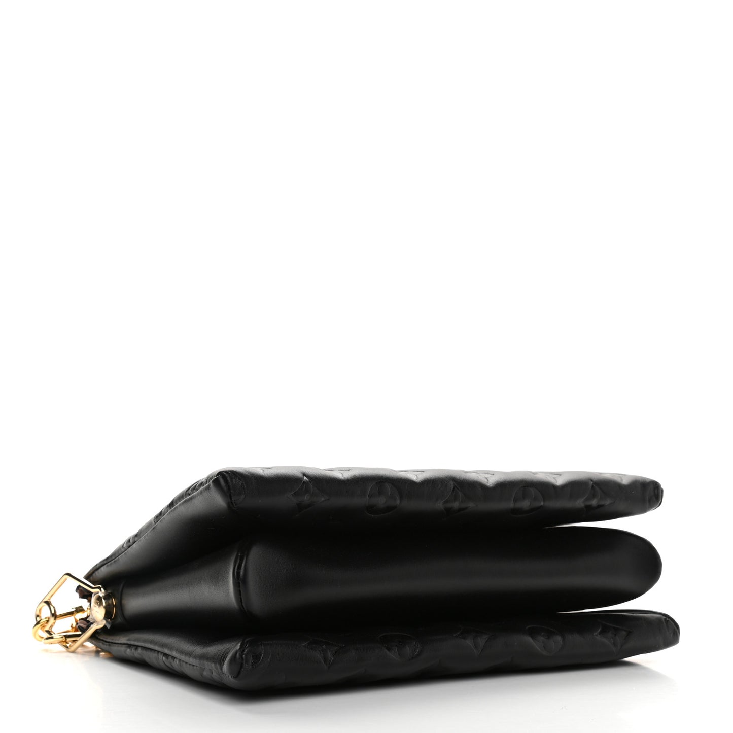 Lambskin Embossed Monogram Coussin PM Black