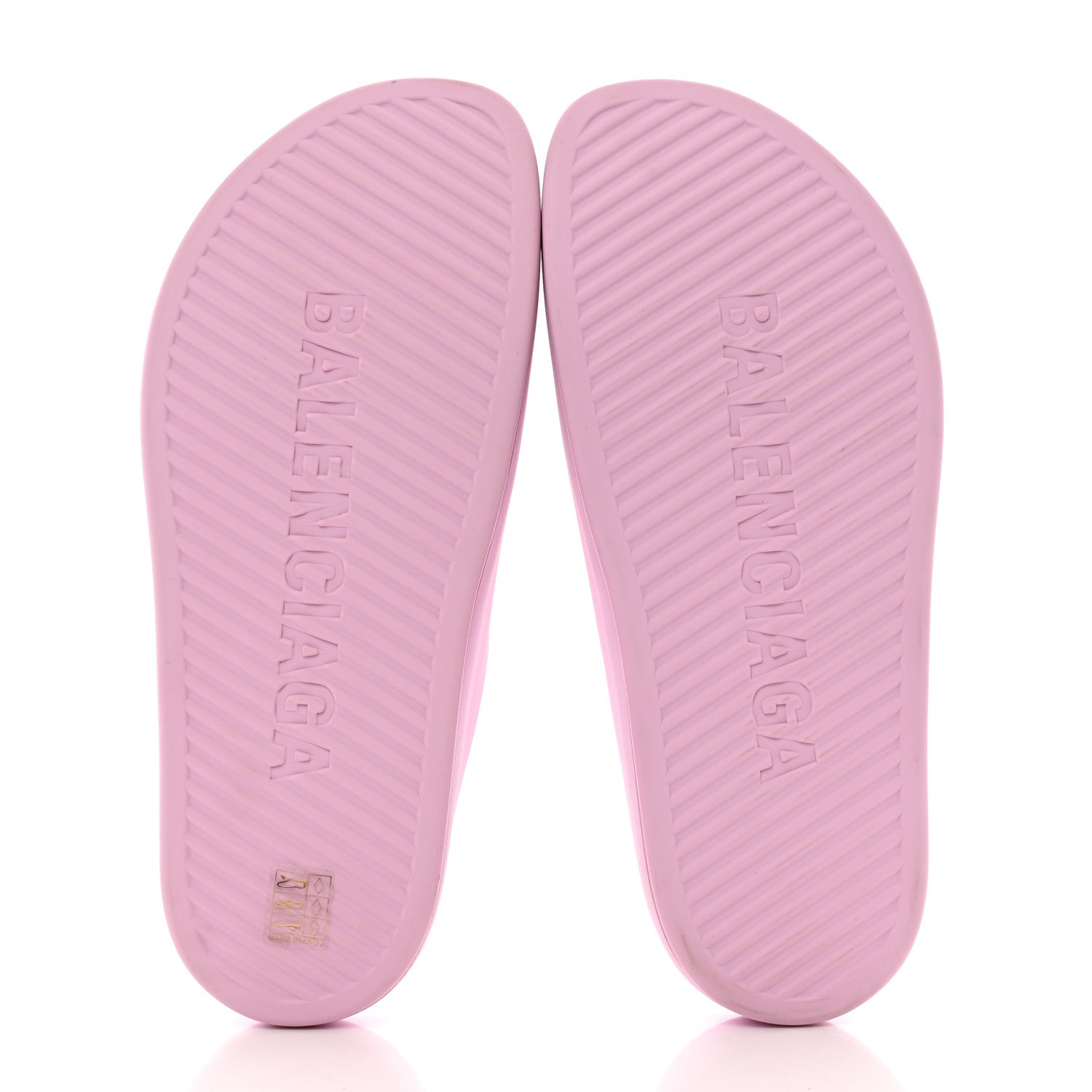 Balenciaga Rubber Eva Logo Womens Pool Slide Sandals 42 Pink 5 of 6