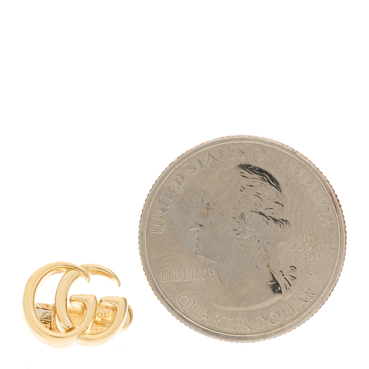 Gucci 18K Yellow Gold Double G Single Ear Cuff Earring 2 of 6