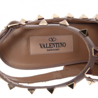 Valentino Garavani Nappa Rockstud Ankle Strap 100mm Pumps 37.5 Rubino Poudre 8 of 9