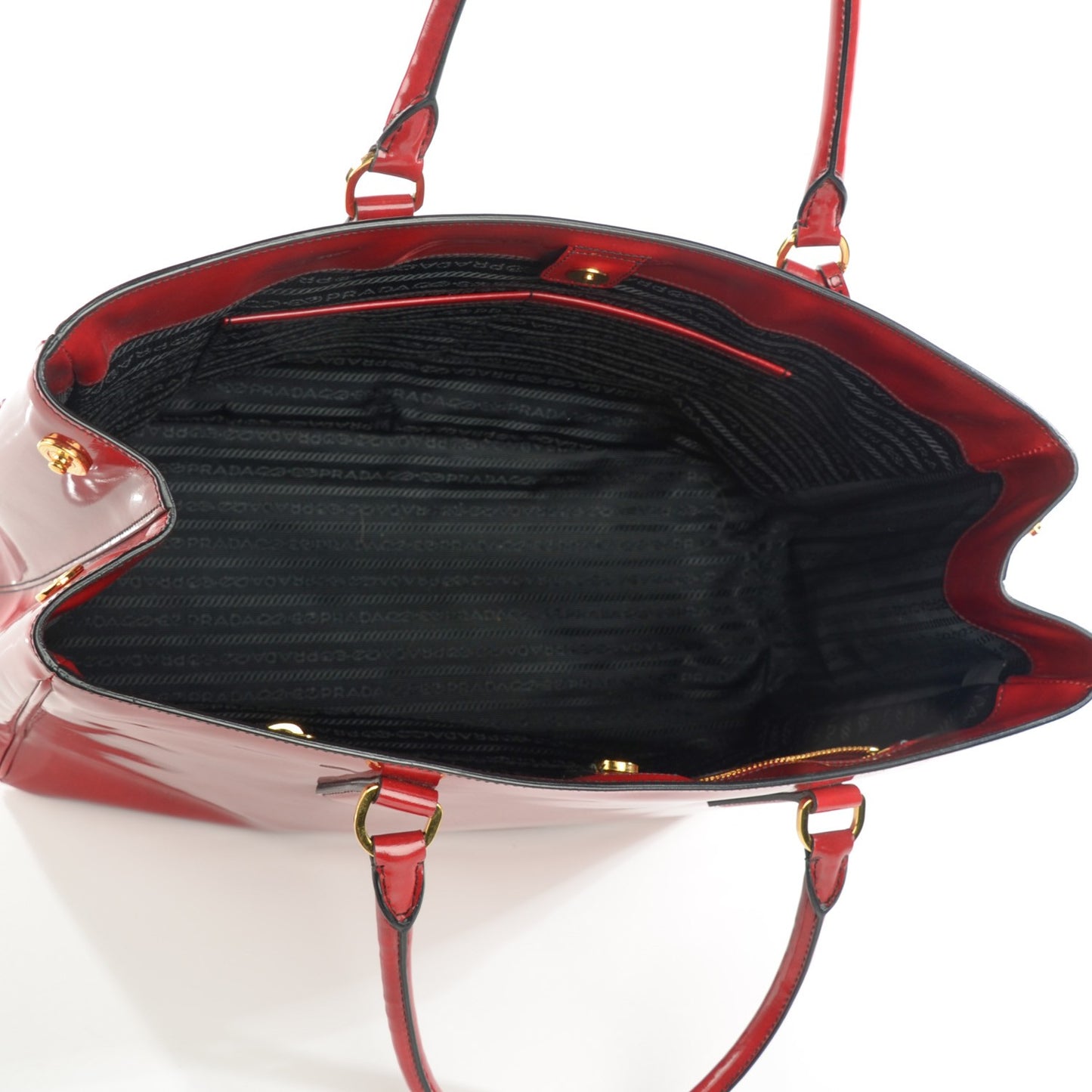 Spazzolato Large Tote Scarlatto Fume