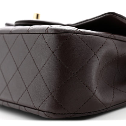 Chanel Lambskin Quilted Mini Top Handle Rectangular Flap Burgundy 10 of 11