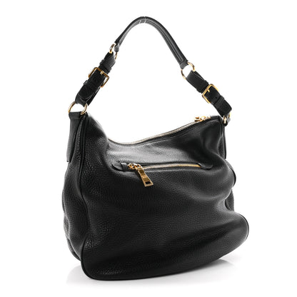 Prada Vitello Daino Sacca Hobo Black 3 of 10