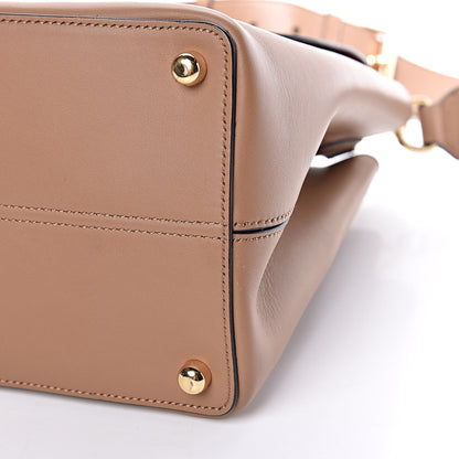 Burberry Smooth Bonded Calfskin Medium Saddle Tote Camel 6 of 9