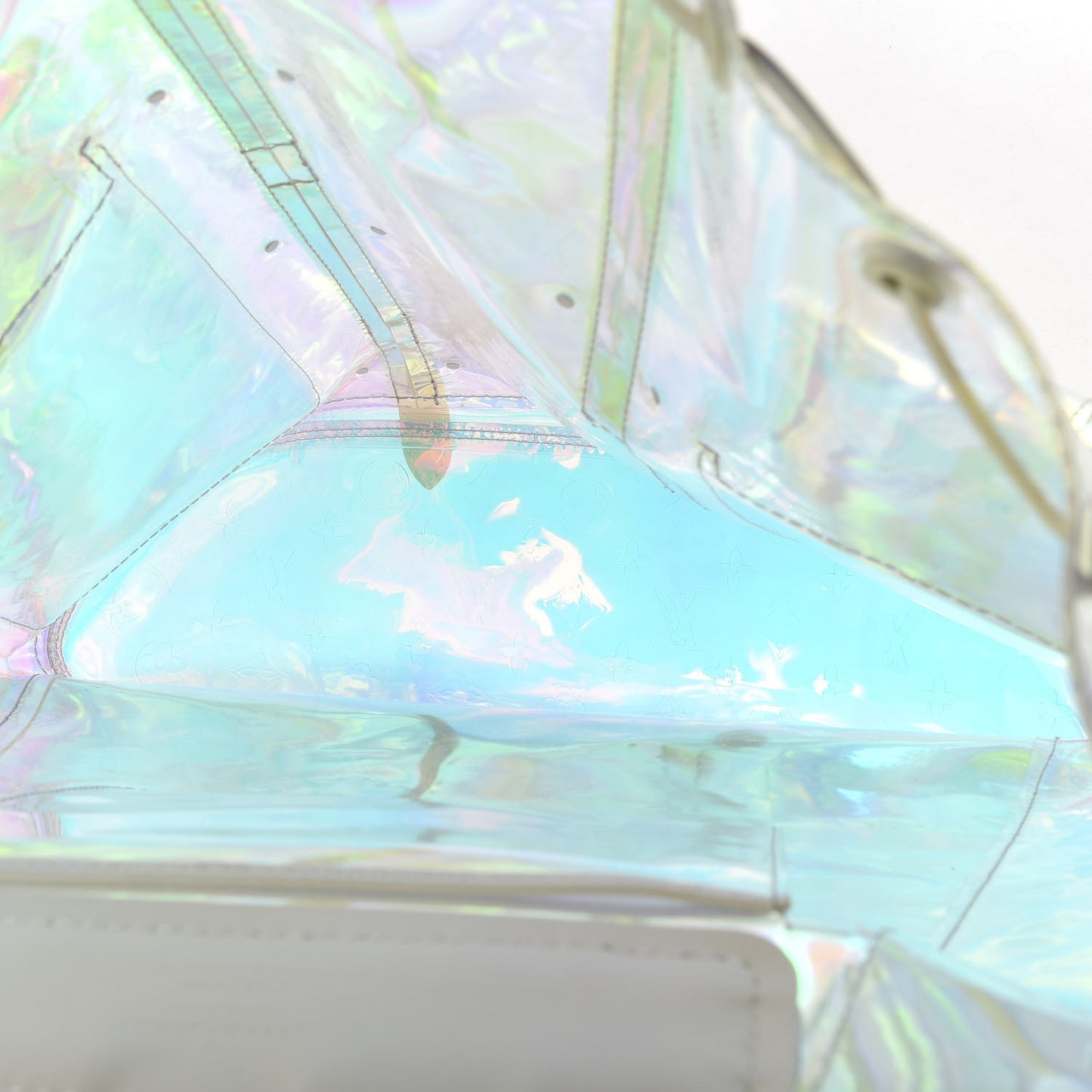 PVC Monogram Christopher Backpack GM Iridescent Prism