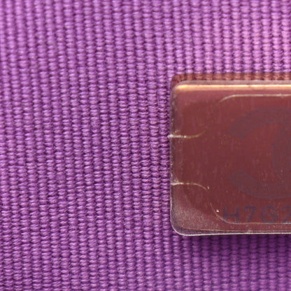 Chanel Shiny Caviar Quilted Large Chain Melody Flap Purple 7 of 10