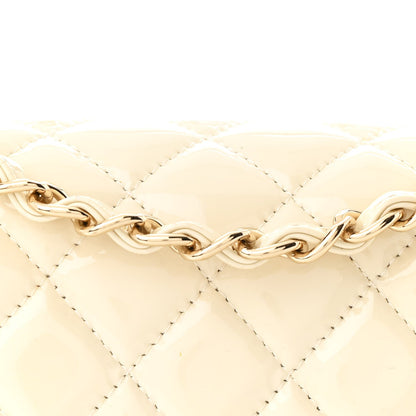 Chanel Patent Calfskin Quilted Mini Rectangular Flap White 8 of 11