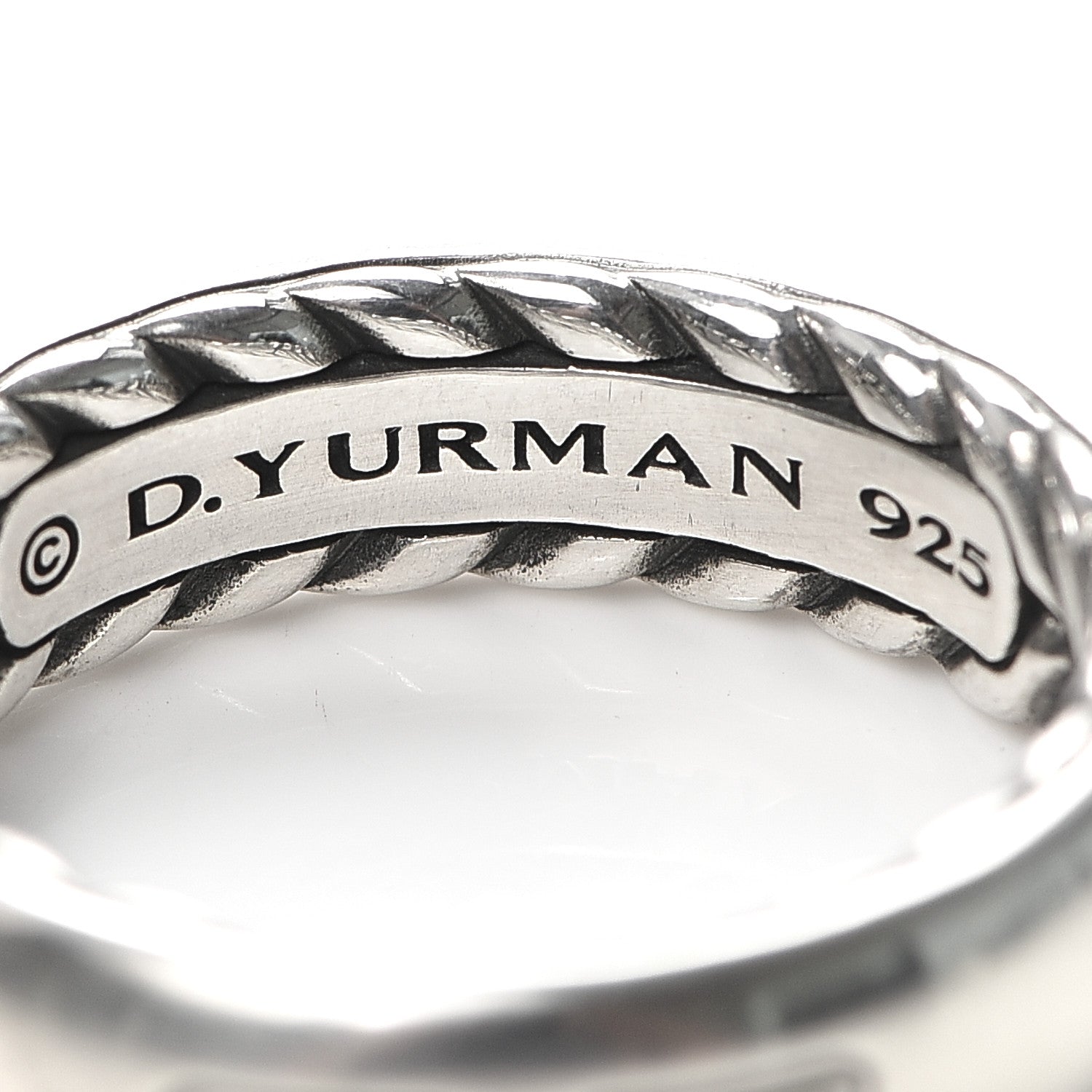David Yurman Sterling Silver 6mm Streamline Band Ring 62 10 5 of 5