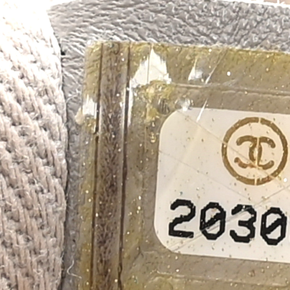 Chanel Caviar Quilted Jumbo Easy Flap Dark White 7 of 10