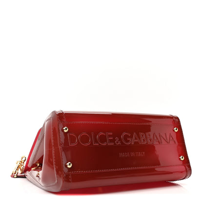 Dolce & Gabbana PVC Miss Sicily Satchel Red 4 of 9