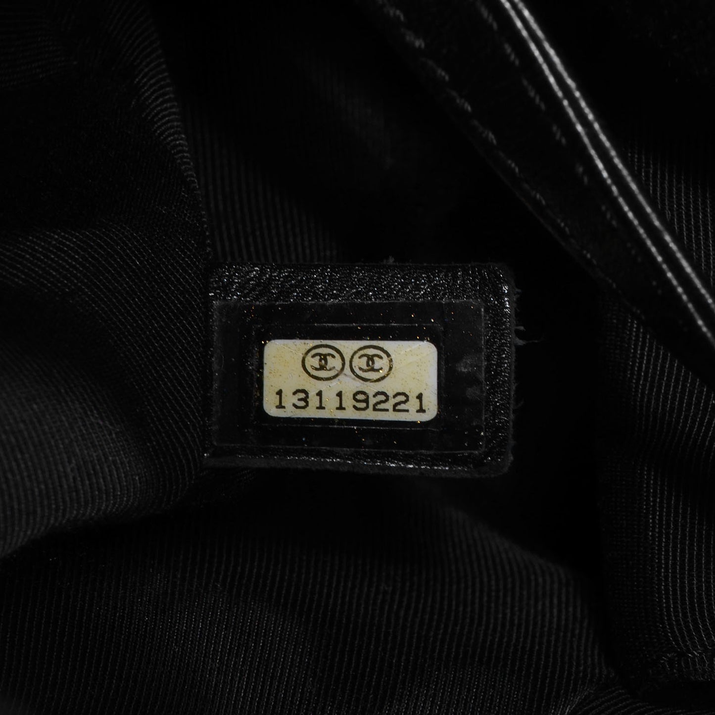 Vinyl Stretch Spirit Large Cabas Tote Black