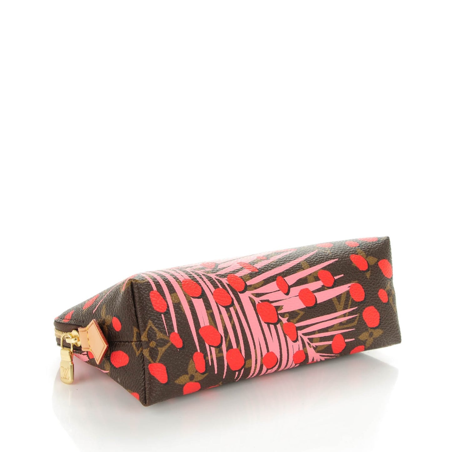 Monogram Jungle Dots Cosmetic Pouch Sugar Pink Poppy