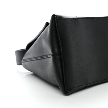 Balenciaga Grained Calfskin Monochrome M Downtown Shoulder Bag Black 7 of 12