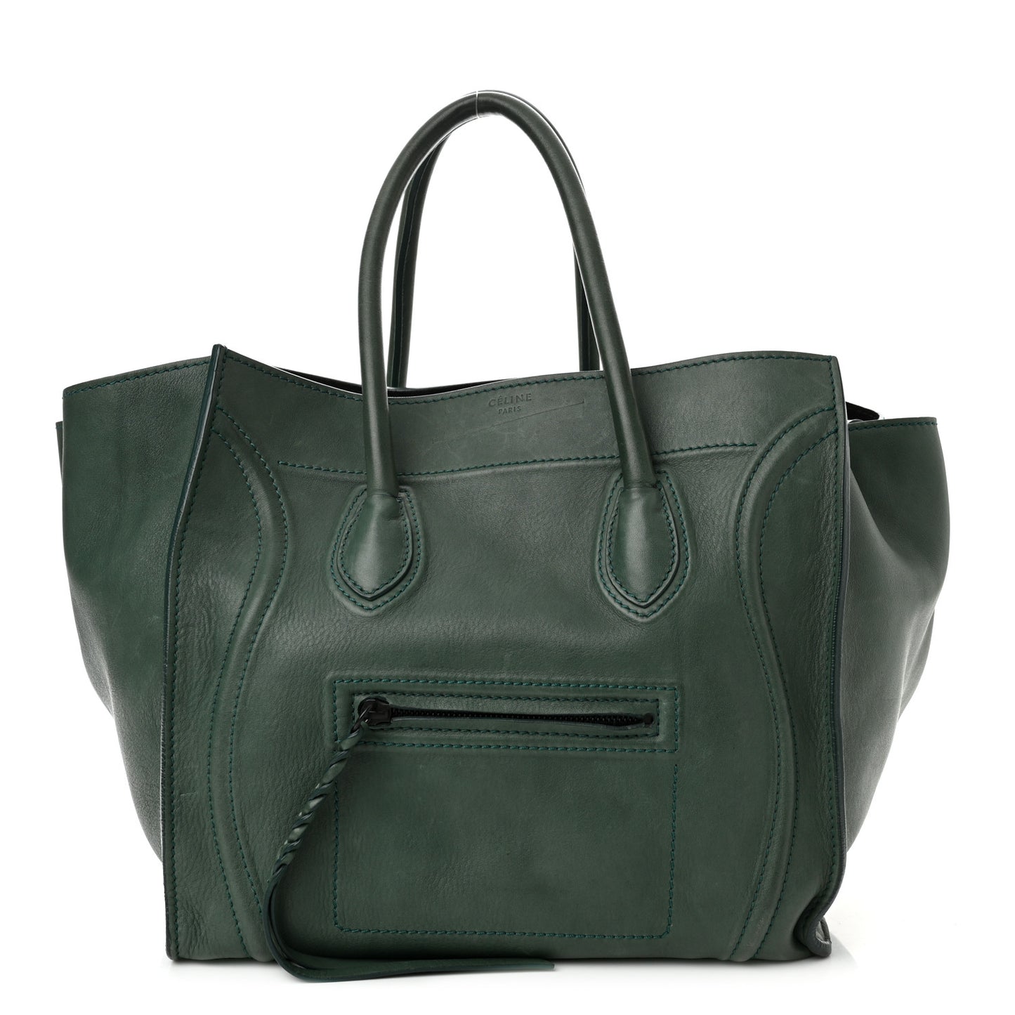 Calfskin Medium Phantom Luggage Emerald