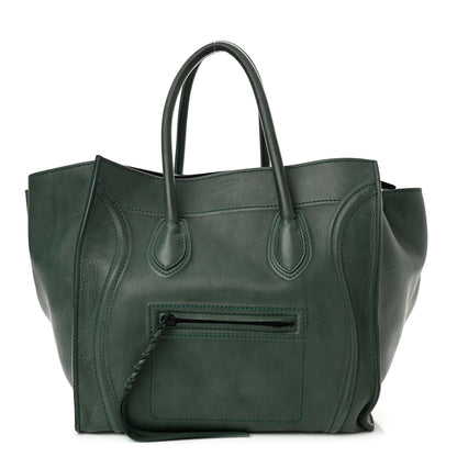Celine Calfskin Medium Phantom Luggage Emerald 1 of 9