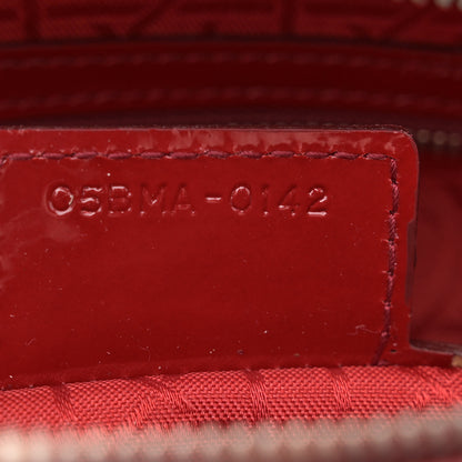 Christian Dior Patent Cannage Large Lady Dior Red 7 of 14