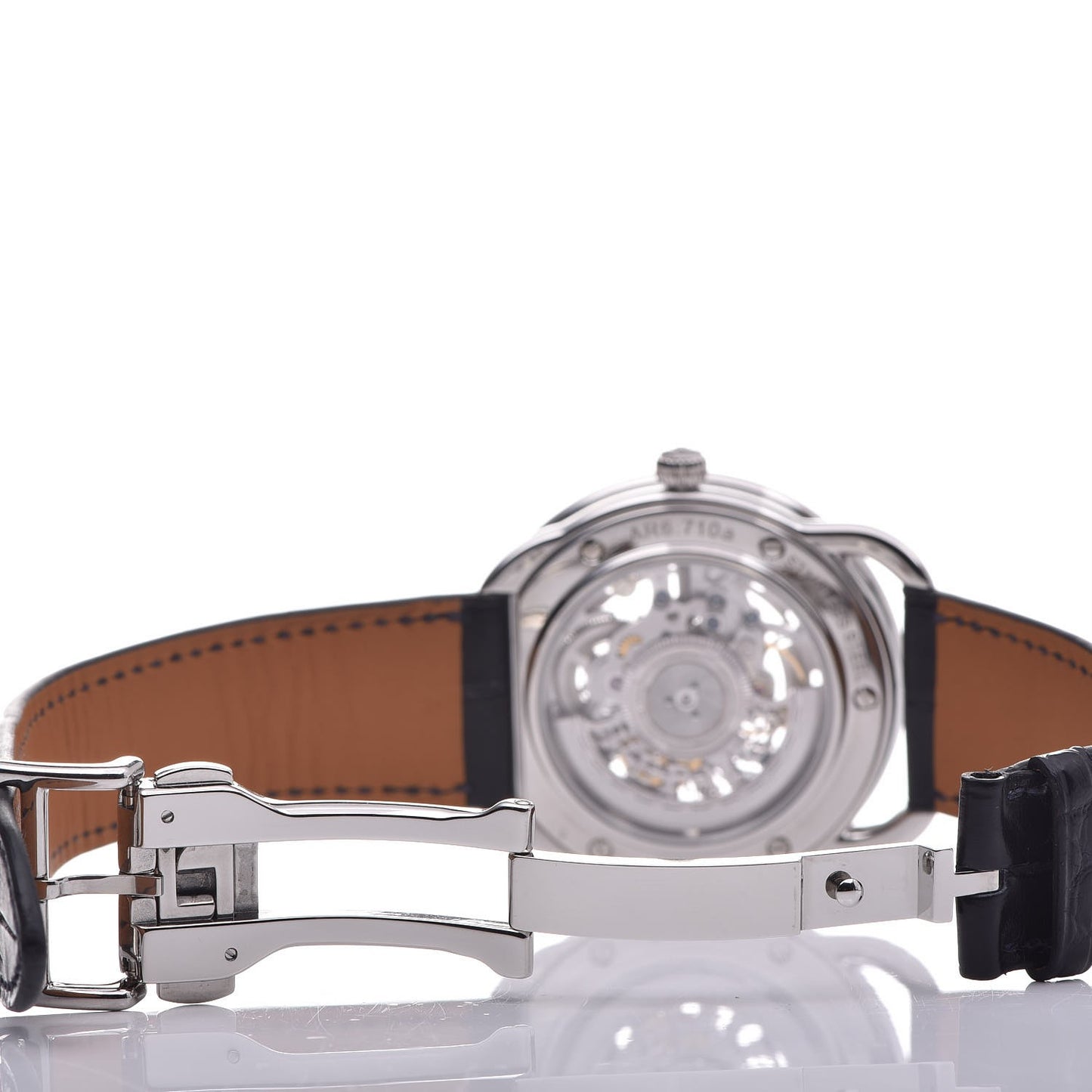 Stainless Steel Alligator 41mm Arceau Squelette Automatic Watch Marine