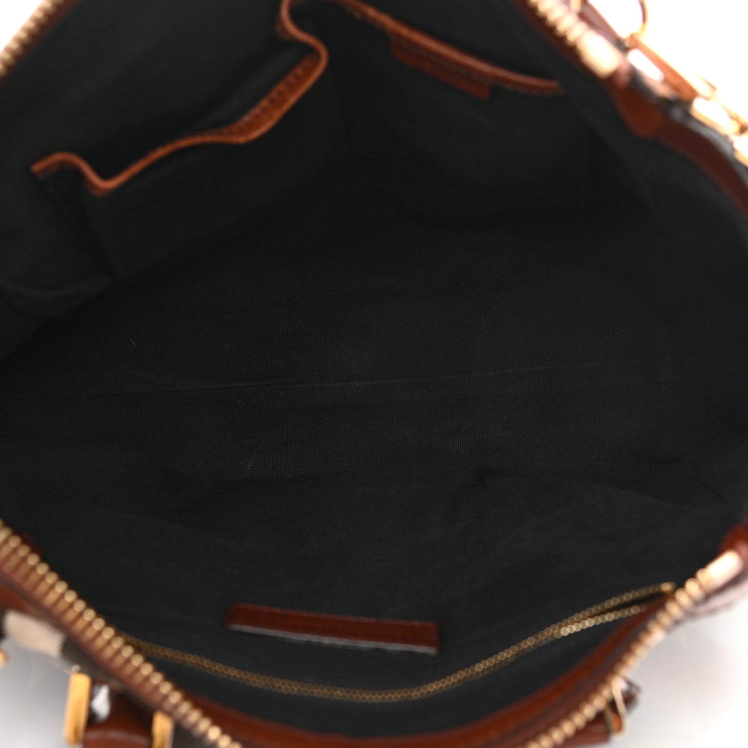 Burberry House Check Small Gladstone Dark Tan 9 of 37