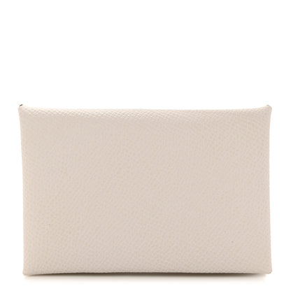 Hermes Epsom Calvi Card Case Mushroom 1 of 8