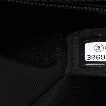 Chanel Crumpled Calfskin Medium Chain All Over Flap Black 9 of 11