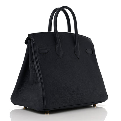 Hermes Togo Birkin 25 Bleu Nuit 4 of 9