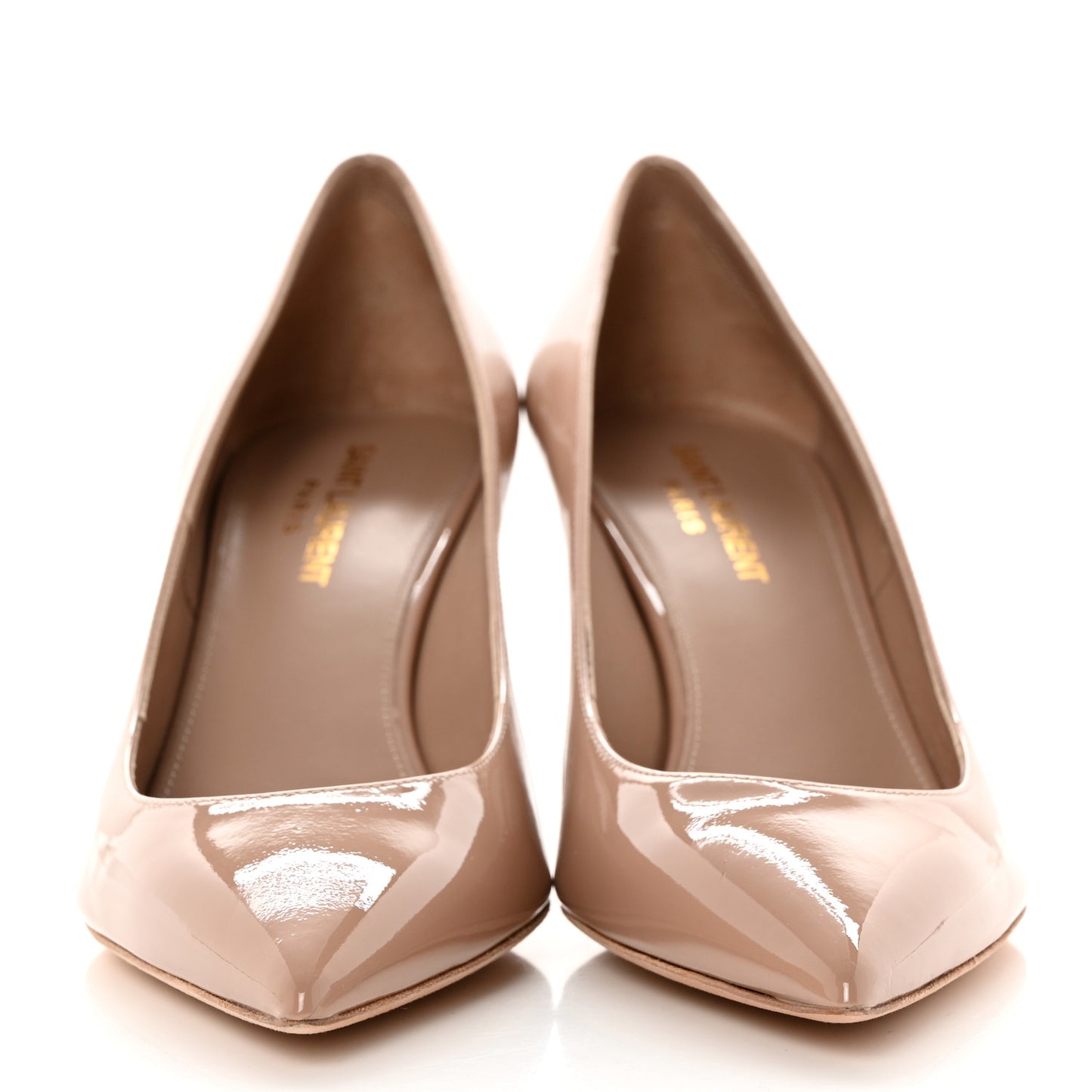 Patent Calfskin Anja 85 Pumps 38 Dark Pink
