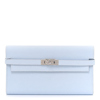 Hermes Epsom Kelly Longue Wallet Bleu Brume 1 of 8