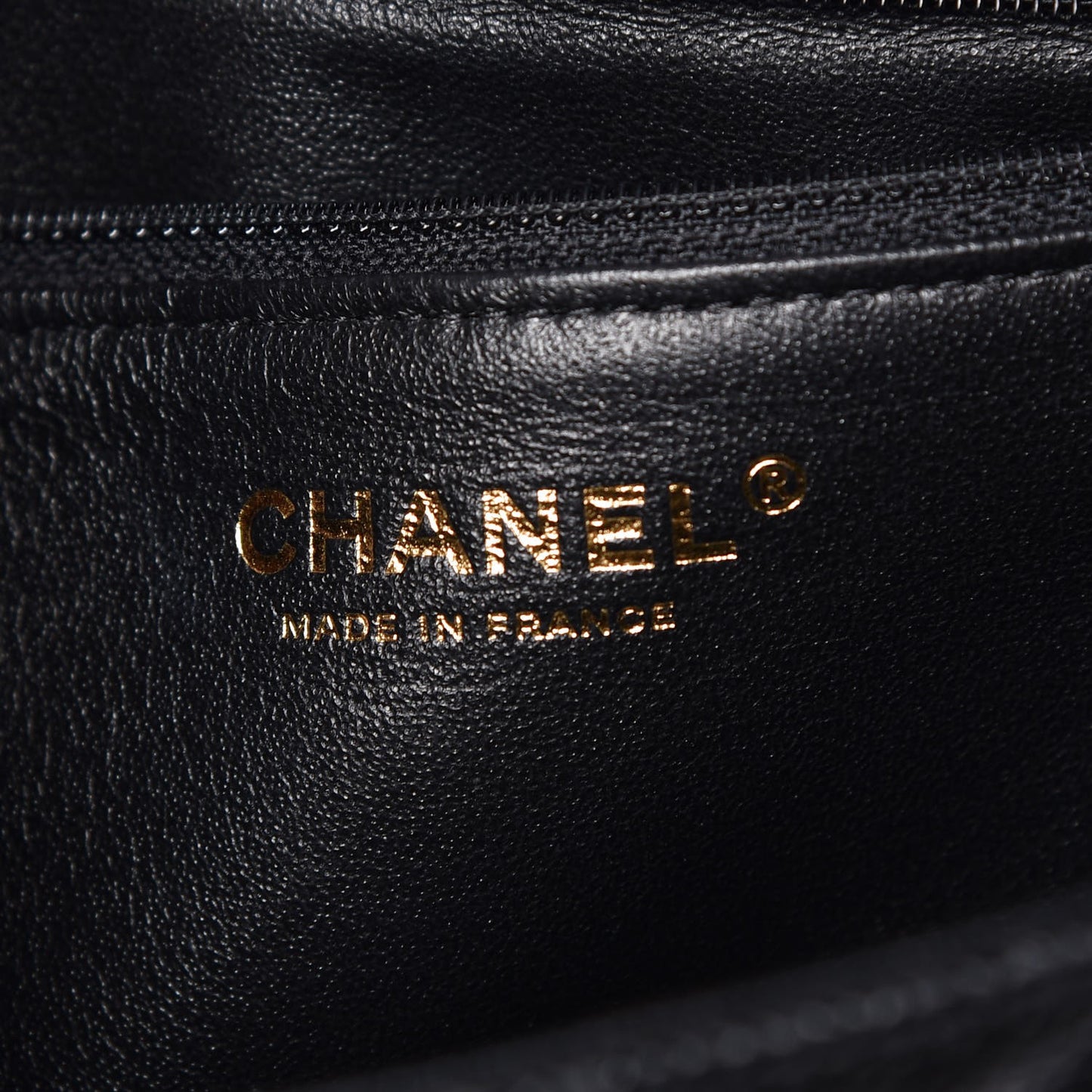 Caviar Quilted Flap Clutch Black
