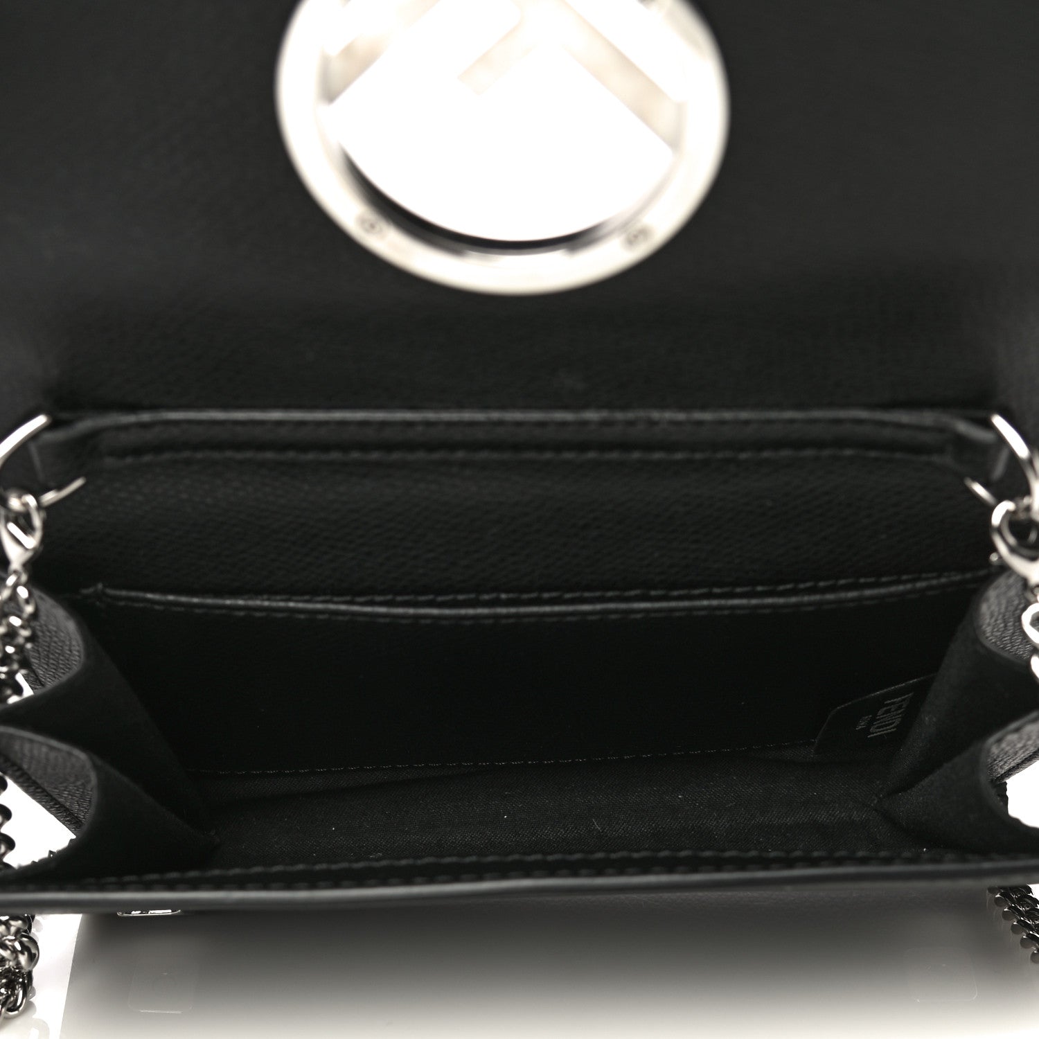 Fendi Vitello Cruise F is Fendi Wallet on Chain Black 5 of 11