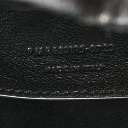 Saint Laurent Crinkled Calfskin Matelasse Monogram Baby Niki Chain Satchel Black 7 of 11