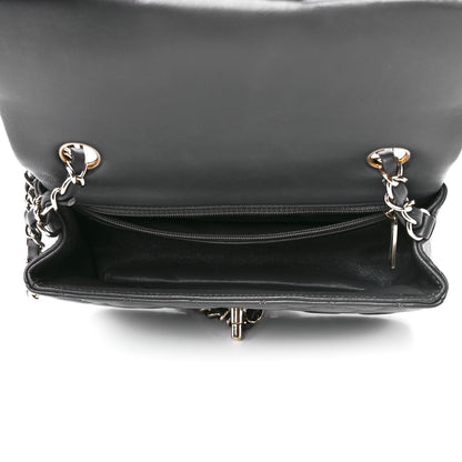 Chanel Lambskin Quilted Mini Rectangular Flap Dark Grey 5 of 13