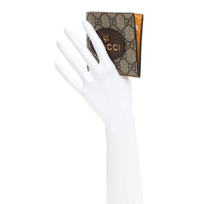 Gucci GG Supreme Monogram Neo Vintage Bi-Fold Wallet Beige Crop New Acero 2 of 8