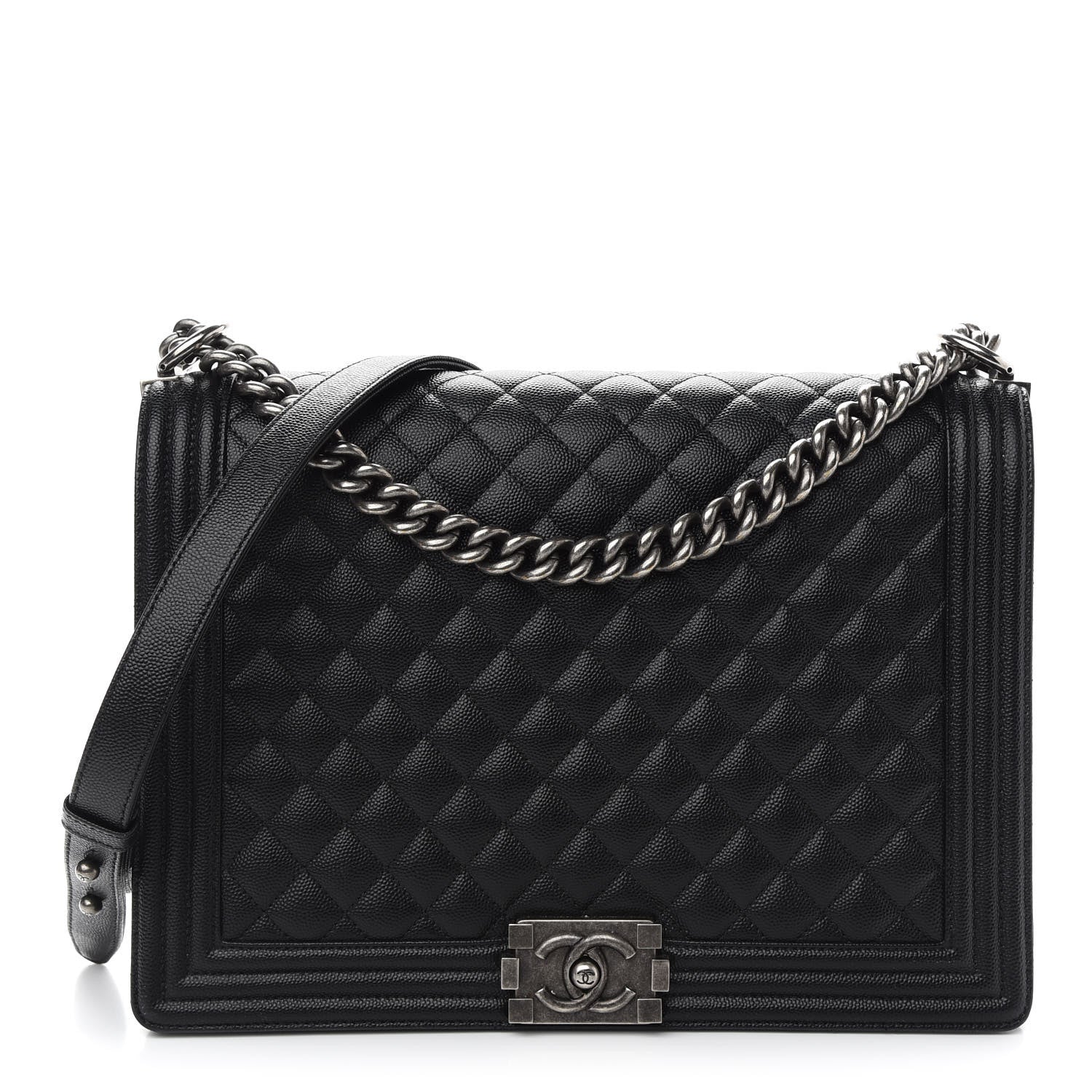 Chanel Caviar Quilted Large Boy Flap Black 1 of 9
