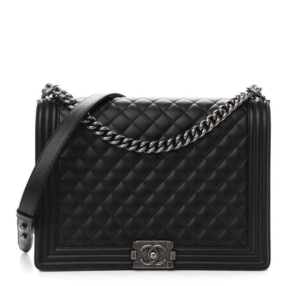 Chanel Caviar Quilted Large Boy Flap Black 1 of 9