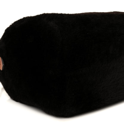 Louis Vuitton Shearling Monogram LV Ski Cozygram Speedy Bandouliere 25 Chocolate Cream 8 of 9