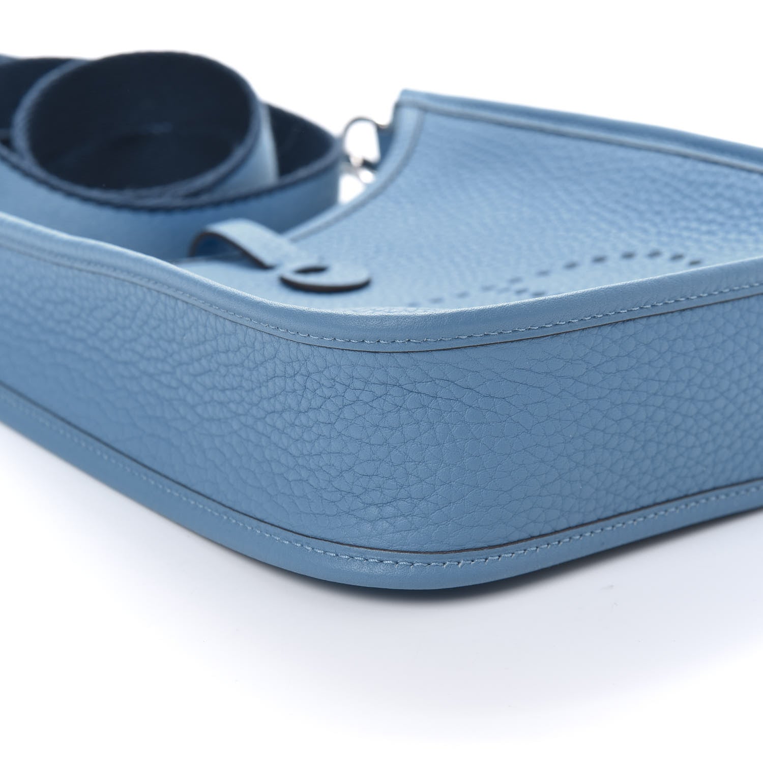 Hermes Taurillon Clemence Amazone Evelyne TPM Bleu Paradis Bleu Saphir 6 of 10