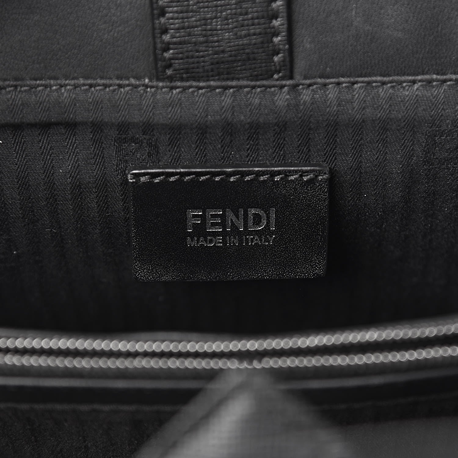 Fendi Saffiano Monster Colorblock Petite 2Jours Tote Black 6 of 10