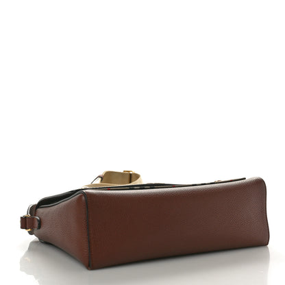 Burberry Grainy Calfskin Vintage Check Note Crossbody Bag Malt Brown 4 of 10