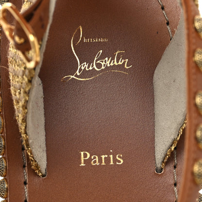 Christian Louboutin Specchio Cordorella Flat Sandals 38 Cuoio 7 of 7