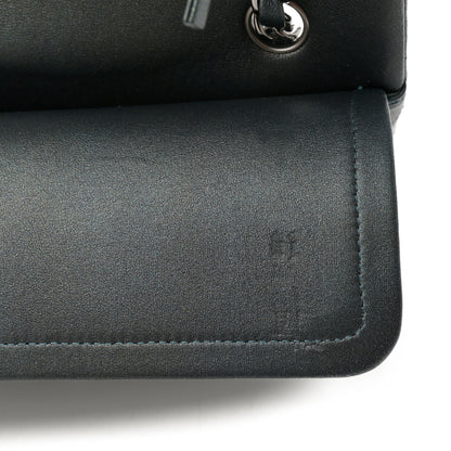Chanel Iridescent Lambskin Quilted Small Double Flap Green 11 of 14