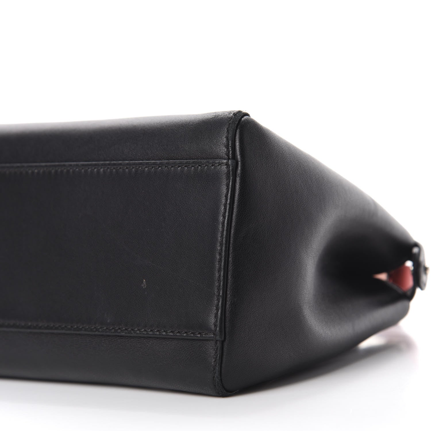 Fendi Nappa Colorblock Mini Peekaboo Iconic Satchel Black White Ecstasy 8 of 15