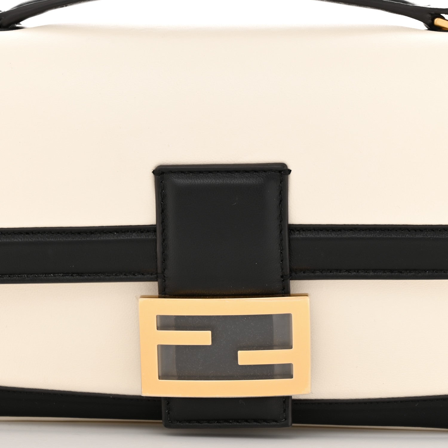 Fendi Nappa Apolo Bi-Color Chain Baguette Uovo Black 8 of 14