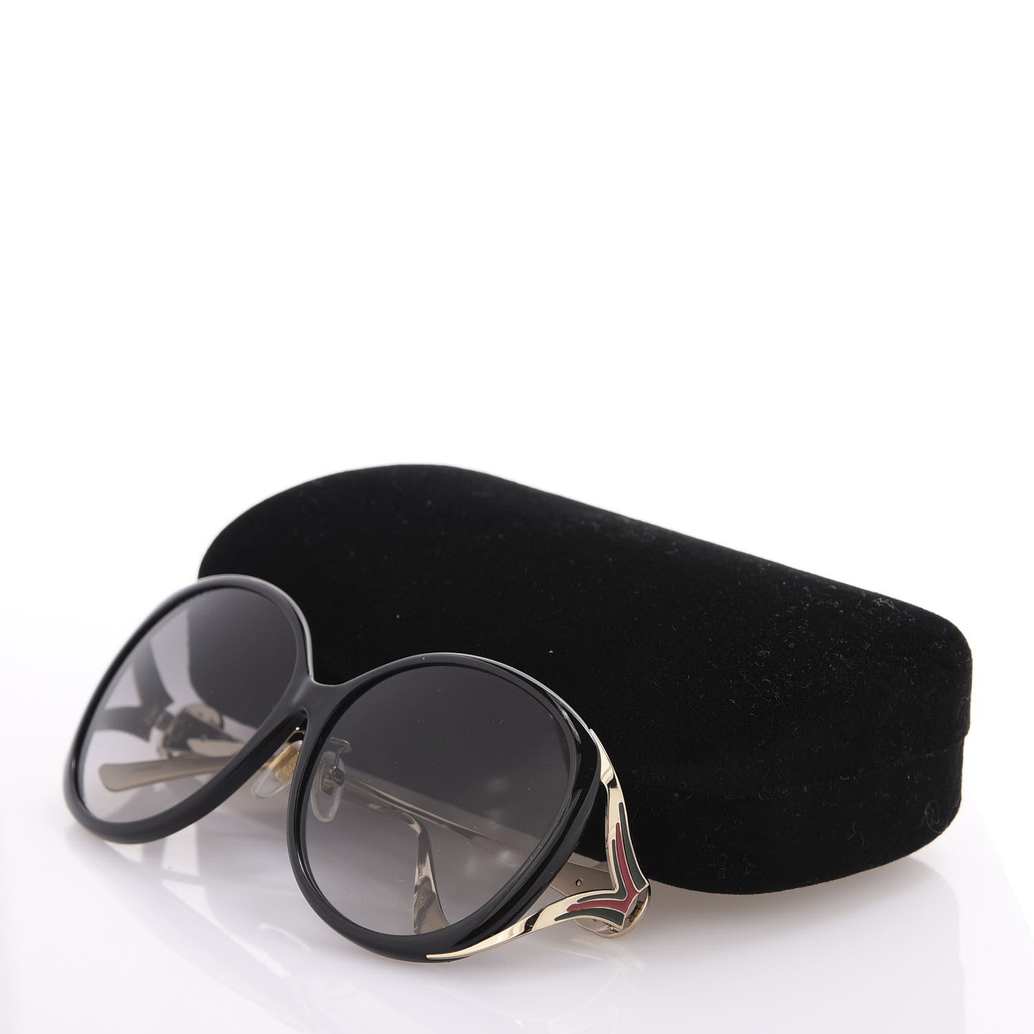 Gucci Round Frame Injected GG0226SK Sunglasses Black 8 of 8