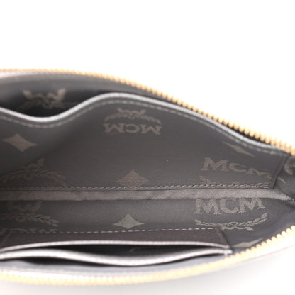 MCM Metallic Visetos Crossbody Tech Pouch Silver 5 of 10