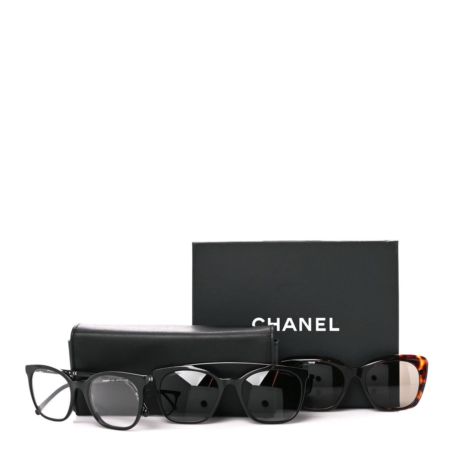 CC Clip On Sunglasses Set 5392 Black