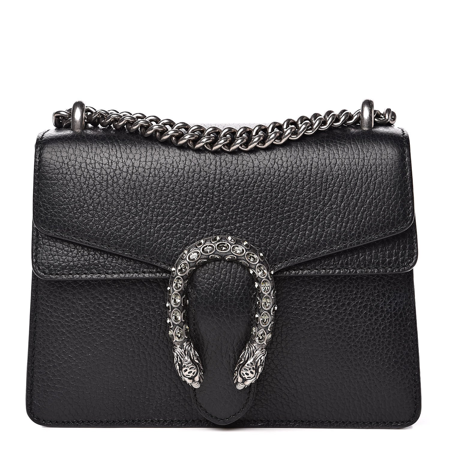 Gucci Calfskin Mini Dionysus Shoulder Bag Black 1 of 12