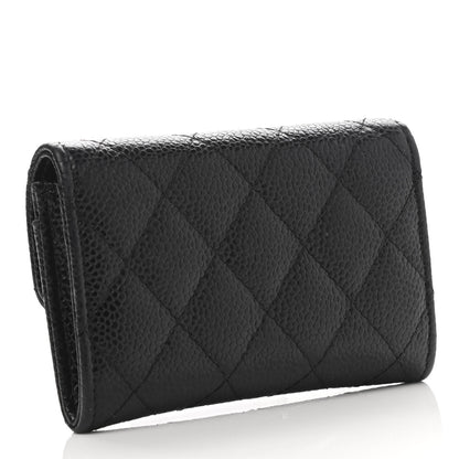 Chanel Caviar Quilted Flap Card Holder Black 3 of 11