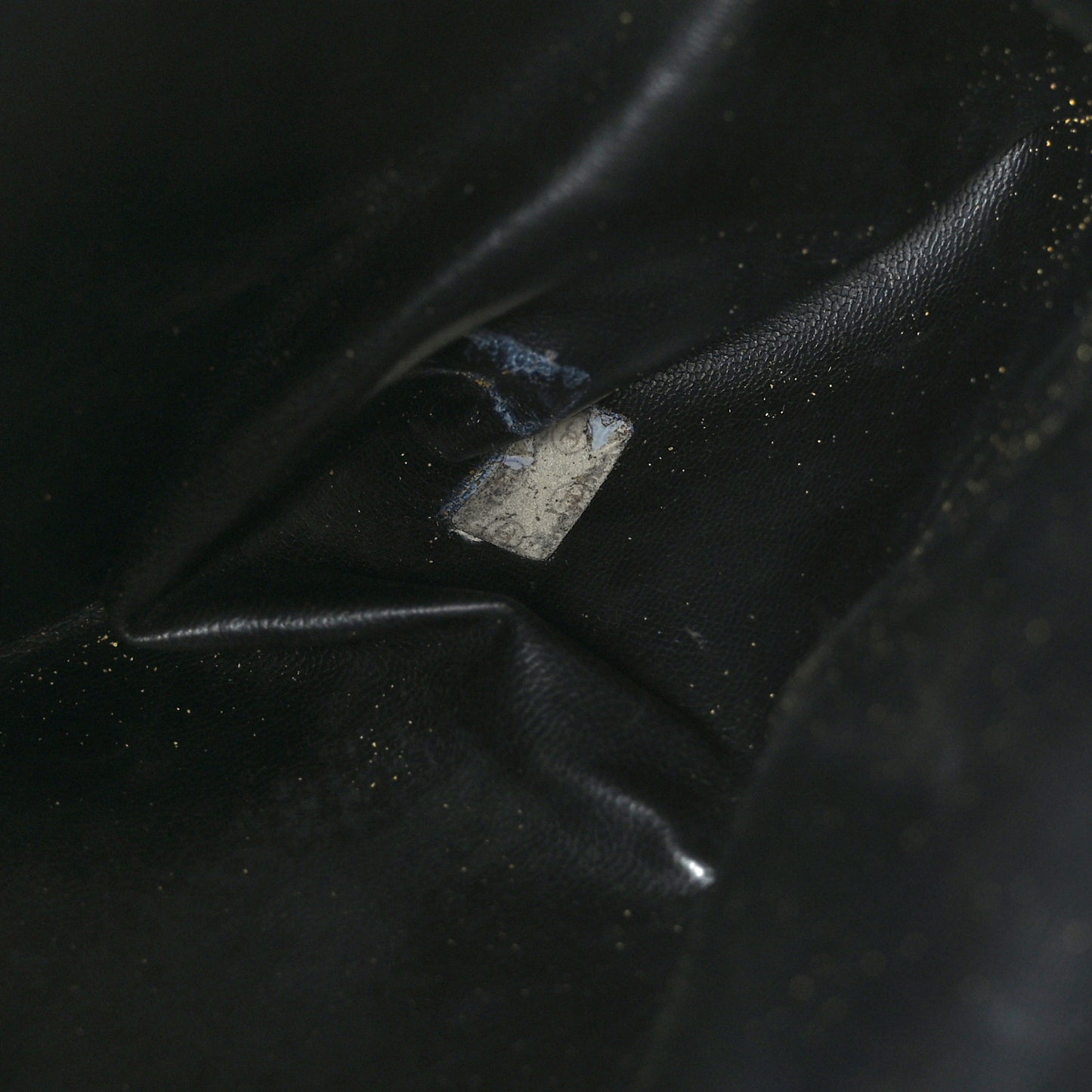 Lambskin Quilted Briefcase Laptop Bag Black